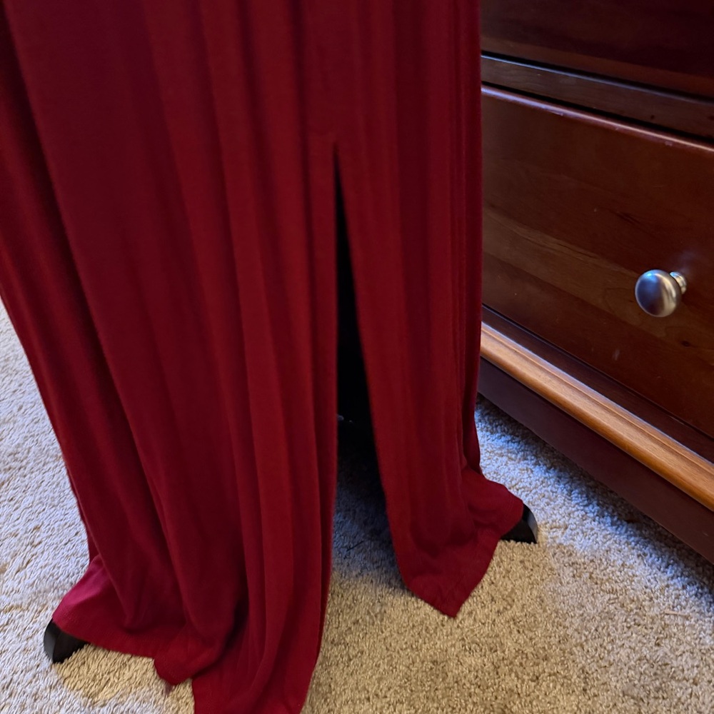 Matty M Deep Red Maxi Dress - Picture 5 of 5